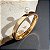 Bracelete liso pérola shell ouro semijoia - Imagem 3