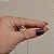 Colar pingente Espírito Santo zircônia ouro semijoia - Imagem 4