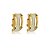 Brinco pressão retangular cristal olho de gato ouro semijoia BA 5789 - Imagem 1