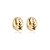 Brinco argolinha ondulada ouro semijoia 17k13015 - Imagem 1