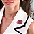 Broche magnético maçã cristais pink - Imagem 2