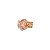 Anel ajustável Leticia Sarabia oval cristal light peach dourado 8078 - Imagem 1