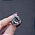 Anel ajustável Leticia Sarabia retangular cristal black diamond 8079 - Imagem 3