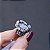 Anel ajustável Leticia Sarabia retangular cristal black diamond 8079 - Imagem 4