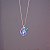Colar Leticia Sarabia oval cristal aquamarine teal 9103 - Imagem 5