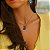 Colar Leticia Sarabia oval cristal aquamarine teal 9103 - Imagem 4