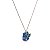 Colar Leticia Sarabia oval cristal aquamarine teal 9103 - Imagem 1