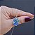 Colar Leticia Sarabia oval cristal aquamarine teal 9103 - Imagem 3