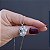 Colar Leticia Sarabia oval cristal prateado 9103 - Imagem 5