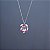 Colar Leticia Sarabia cristal fucshia 9104 - Imagem 3