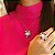 Colar Leticia Sarabia cristal fucshia 9104 - Imagem 2