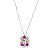 Colar Leticia Sarabia cristal fucshia 9104 - Imagem 1