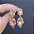 Brinco Leticia Sarabia oval cristal light peach 9101 - Imagem 3