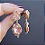 Brinco Leticia Sarabia oval cristal light peach 9101 - Imagem 4