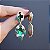 Brinco Leticia Sarabia oval cristal verde emerald 9101 - Imagem 4