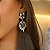 Brinco Leticia Sarabia oval cristal azul montana 9101 - Imagem 2
