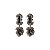 Brinco Leticia Sarabia cristal black diamond 9104 - Imagem 1