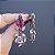 Brinco Leticia Sarabia cristal fuschia 9104 - Imagem 5
