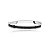 Bracelete zircônias baguetes preto aço inoxidável - Imagem 1