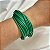 Pulseira Design Natural algodão verde - Imagem 2