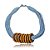 Colar Design Natural algodão azul claro CO 1481 - Imagem 1