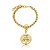 Pulseira mantra entrego confio ouro semijoia Z03 - Imagem 1