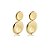 Brinco pressão redondo ouro semijoia 5904705 - Imagem 1