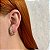 Brinco ear hook zircônias ouro semijoia CH 40 - Imagem 2