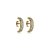 Brinco ear hook zircônias ouro semijoia CH 40 - Imagem 1