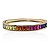 Bracelete zircônias coloridas ouro semijoia HY 237 - Imagem 1