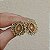 Brinco Claudia Arbex flor ouro vintage - Imagem 3