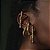 Brinco ear cuff Claudia Arbex encaixe ouro vintage - Imagem 2
