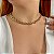 Colar choker corrente ouro semijoia XL 2401 - Imagem 2