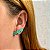 Brinco ear cuff cristais fusion turmalina ouro semijoia - Imagem 2