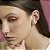 Brinco ear hook zircônia ouro semijoia - Imagem 2