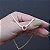 Colar choker cristal rosa ouro semijoia - Imagem 3