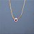 Colar choker cristal rosa ouro semijoia - Imagem 4