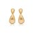 Brinco gotas ouro fosco semijoia E015335 - Imagem 1