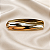 Presilha de Cabelo Retangular em Metal Dourado com Friso – 8,5 cm - Imagem 1