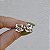 Brinco 2 em 1 flor ouro e ródio semijoia 24a03040 - Imagem 7