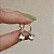 Brinco argolinha gota ouro e ródio semijoia 24a03049 - Imagem 6