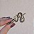 Broche serpente cristais ouro semijoia - Imagem 4
