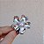 Broche flor pérola ródio semijoia - Imagem 5