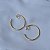 Brinco pressão argola ouro semijoia 6221605 - Imagem 6