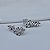 Brinco ear cuff flores zircônia ródio semijoia E240545 - Imagem 3