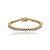 Pulseira zircônia ouro semijoia S1637 - Imagem 1