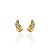 Brinco Claudia Arbex cristais ouro vintage - Imagem 1