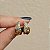 Brinco Claudia Arbex cristais ouro vintage - Imagem 4
