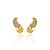 Brinco ear hook Claudia Arbex cristais ouro vintage - Imagem 1