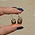 Brinco ear hook Claudia Arbex cristais ouro vintage - Imagem 4